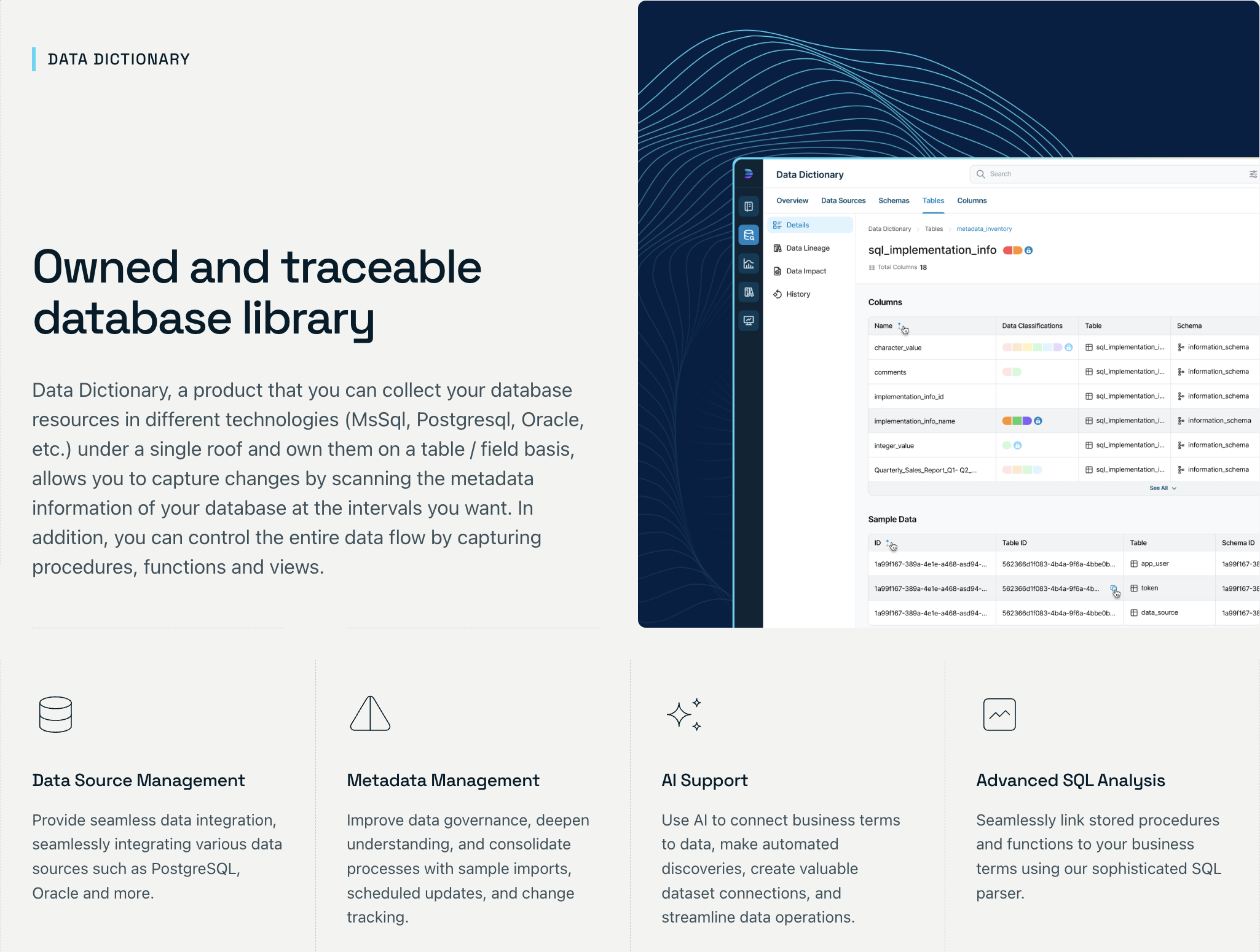 Data Dictionary - Managing all database assets under one roof